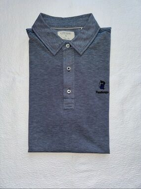 NWOT Linksoul Golf Slate Blue Short Sleeve Polo Pasatiempo Golf Club M